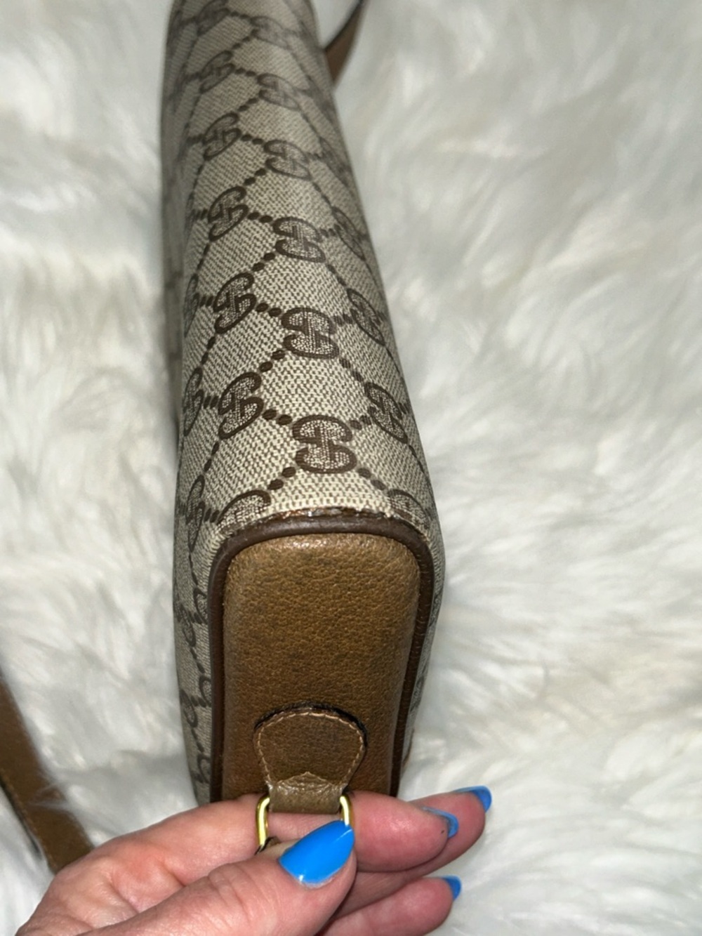 Gucci Beige Brown GG Canvas Crossbody with Green-Red Web and Gold Hardware - Picture 7 of 15